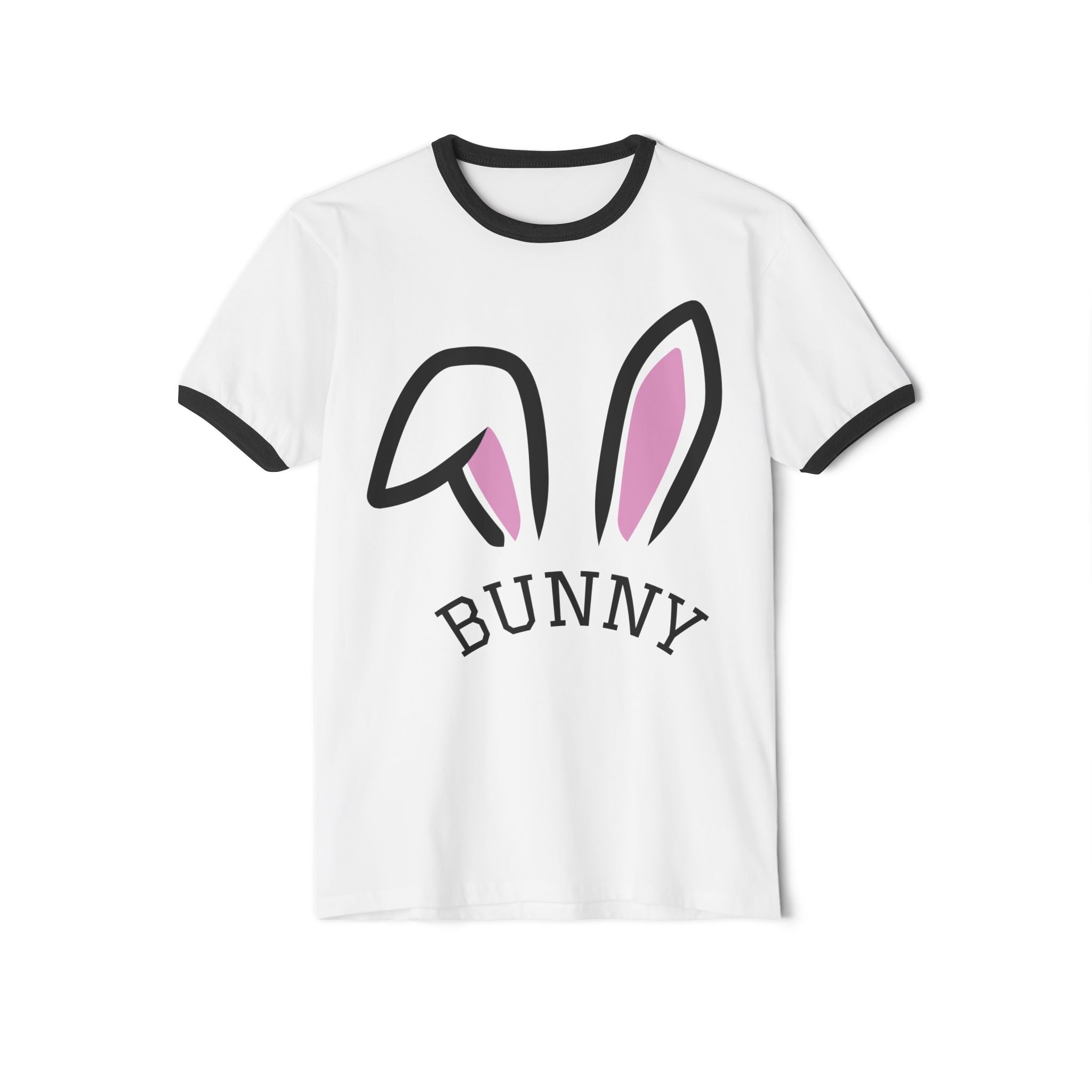 Bunny Ears Ringer T-Shirt — Cute Easter Bunny Tee