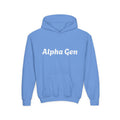 Youth Hoodie — "Alpha Gen" Best Friends Coffee & Donut Graphic