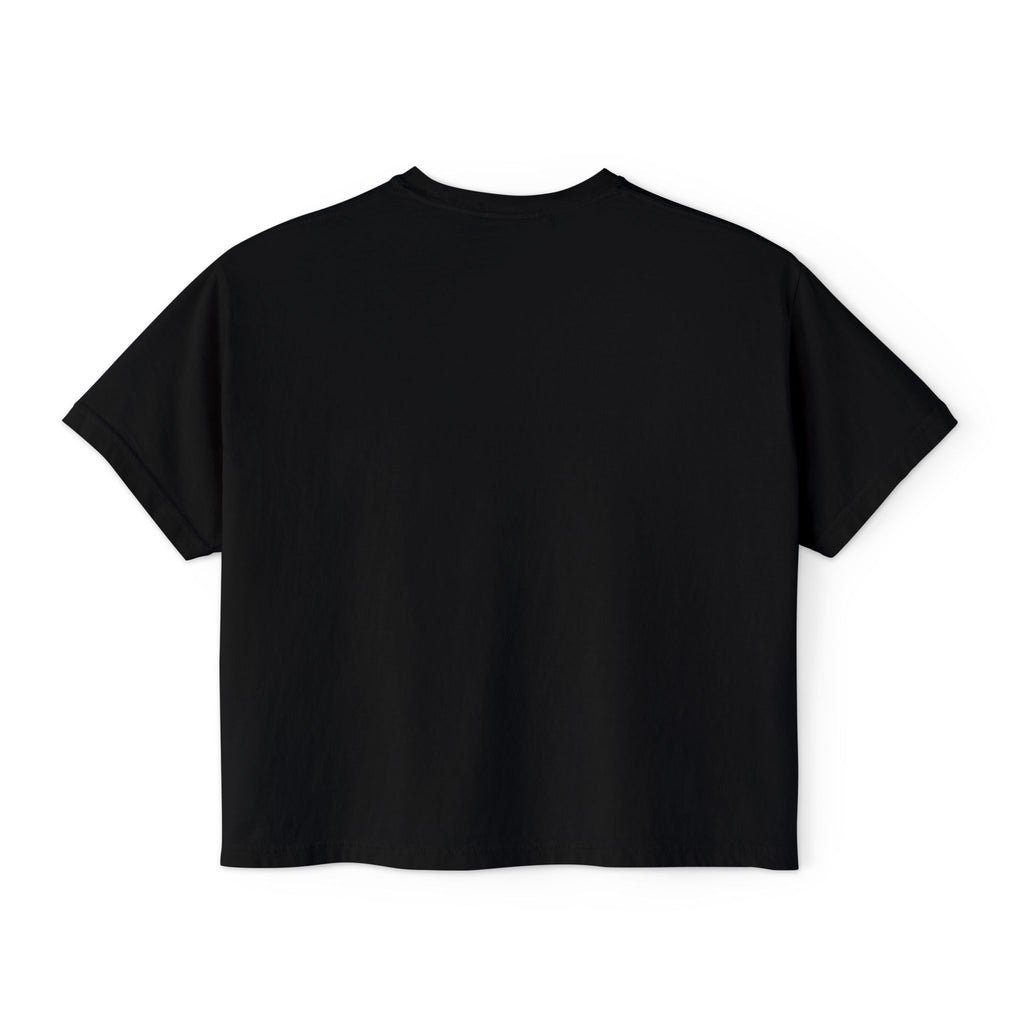 Boxy Tee - Chic Blonde Fashion Illustration Graphic