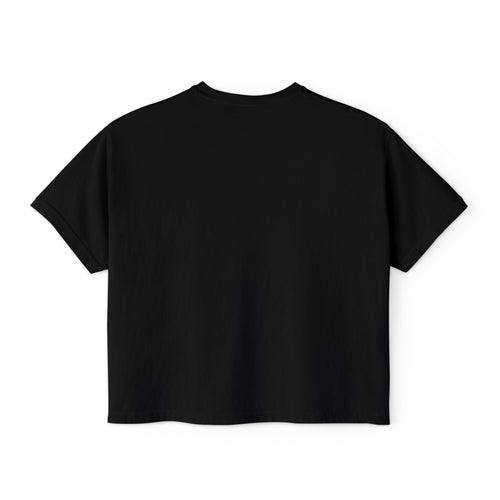 Boxy Tee - Chic Blonde Fashion Illustration Graphic