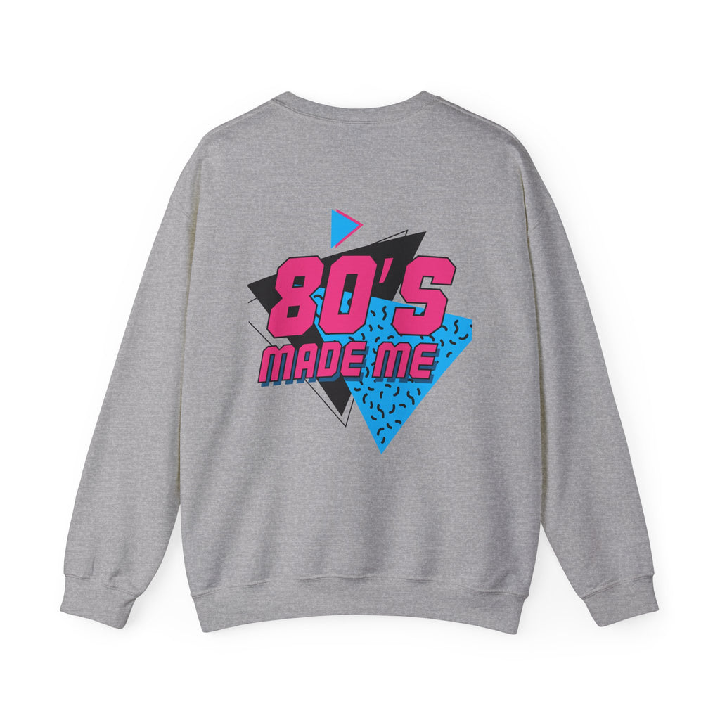 Crewneck Sweatshirt — 'Chaos Coordinators' Front & '80's Made Me' Retro Back