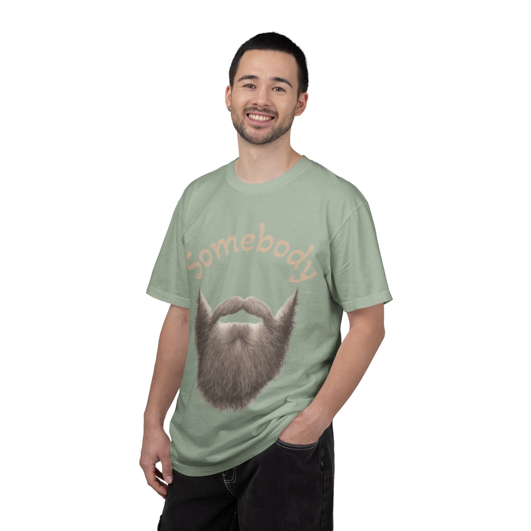 T-Shirt — "Somebody" Beard Graphic Tee