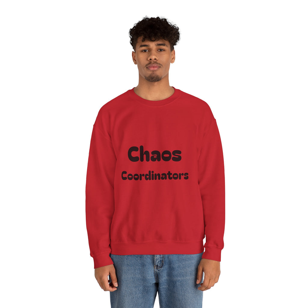 Crewneck Sweatshirt — 'Chaos Coordinators' Front & '80's Made Me' Retro Back