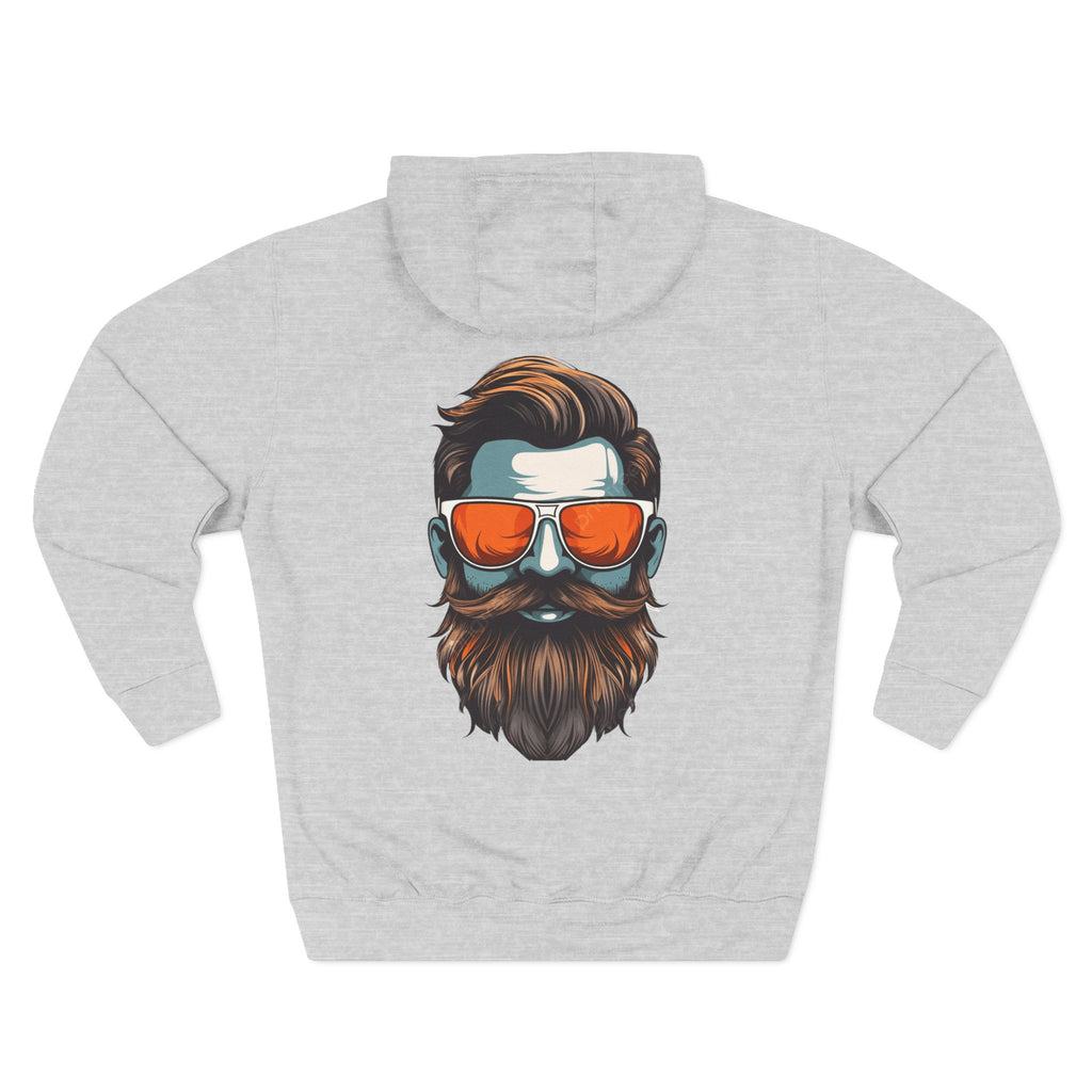 Mystery Behind the Shades Hoodie — Vintage Bearded Man Graphic Hoodie
