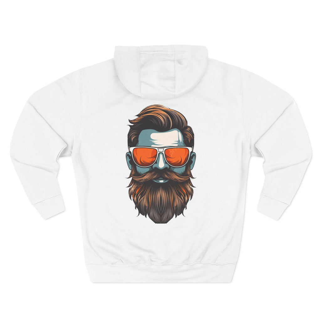 Mystery Behind the Shades Hoodie — Vintage Bearded Man Graphic Hoodie