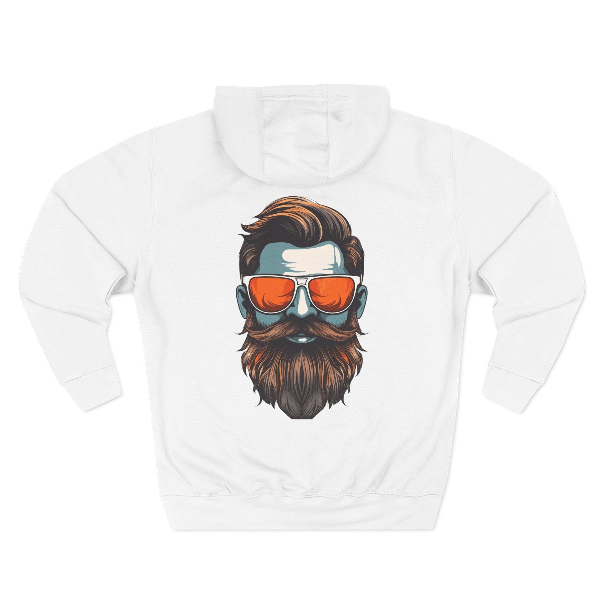 Mystery Behind the Shades Hoodie — Vintage Bearded Man Graphic Hoodie