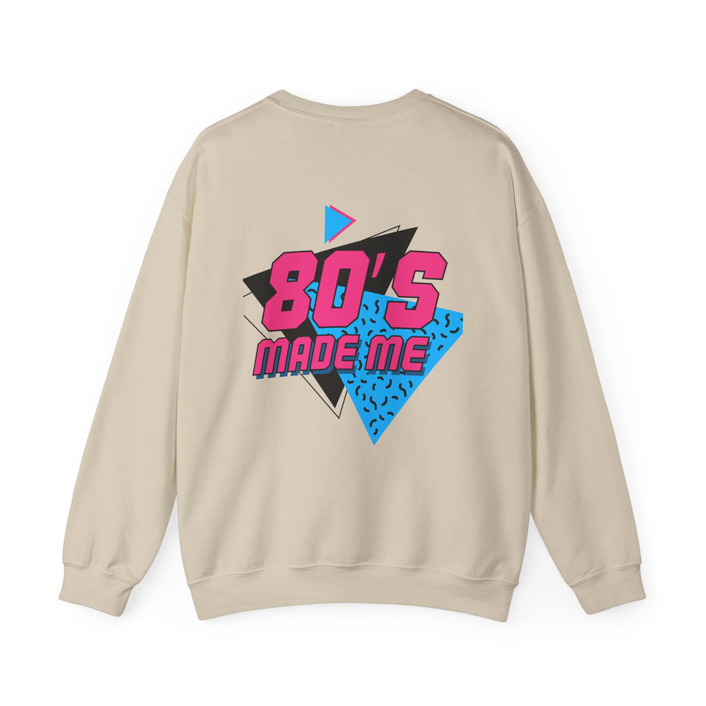 Crewneck Sweatshirt — 'Chaos Coordinators' Front & '80's Made Me' Retro Back