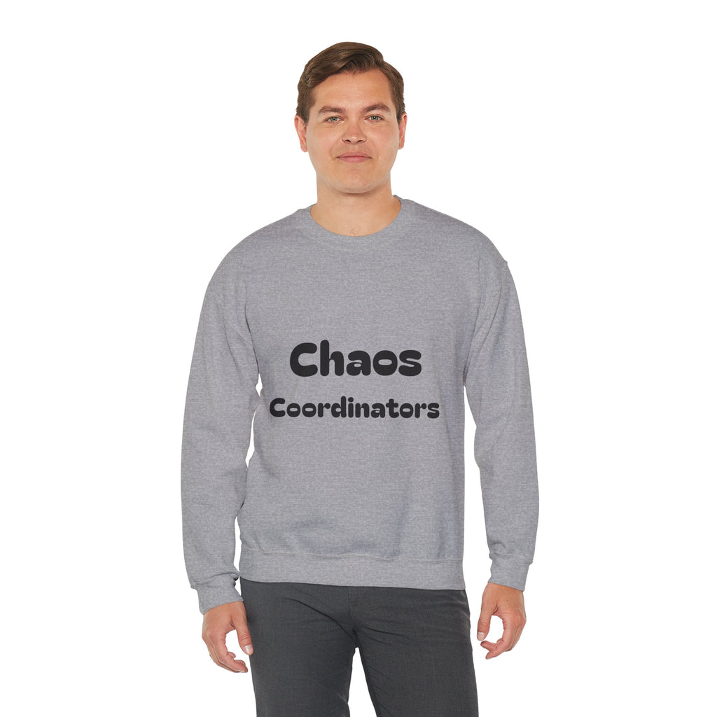 Crewneck Sweatshirt — 'Chaos Coordinators' Front & '80's Made Me' Retro Back