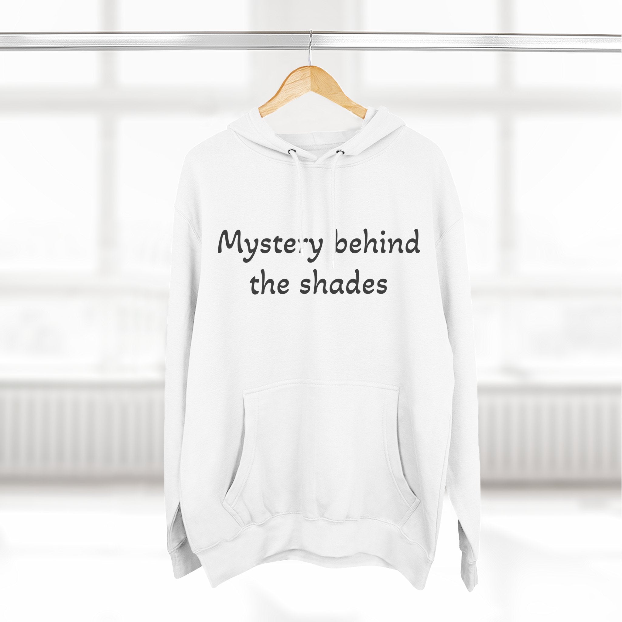 Mystery Behind the Shades Hoodie — Vintage Bearded Man Graphic Hoodie