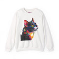 Galaxy Cat Crewneck Sweatshirt — Color Outside the Lines
