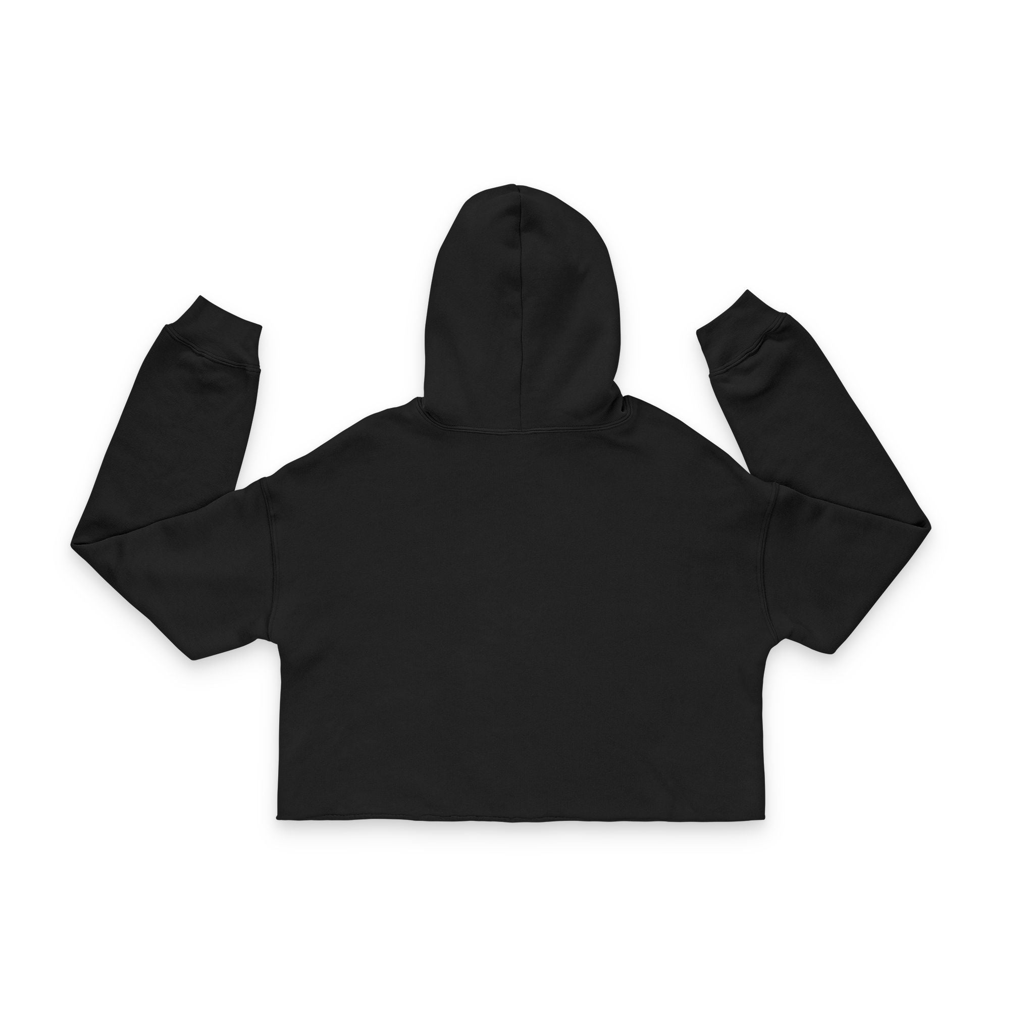 Cute Peeking Panda Cropped Hoodie — Women's Kawaii Animal Sweatshirt