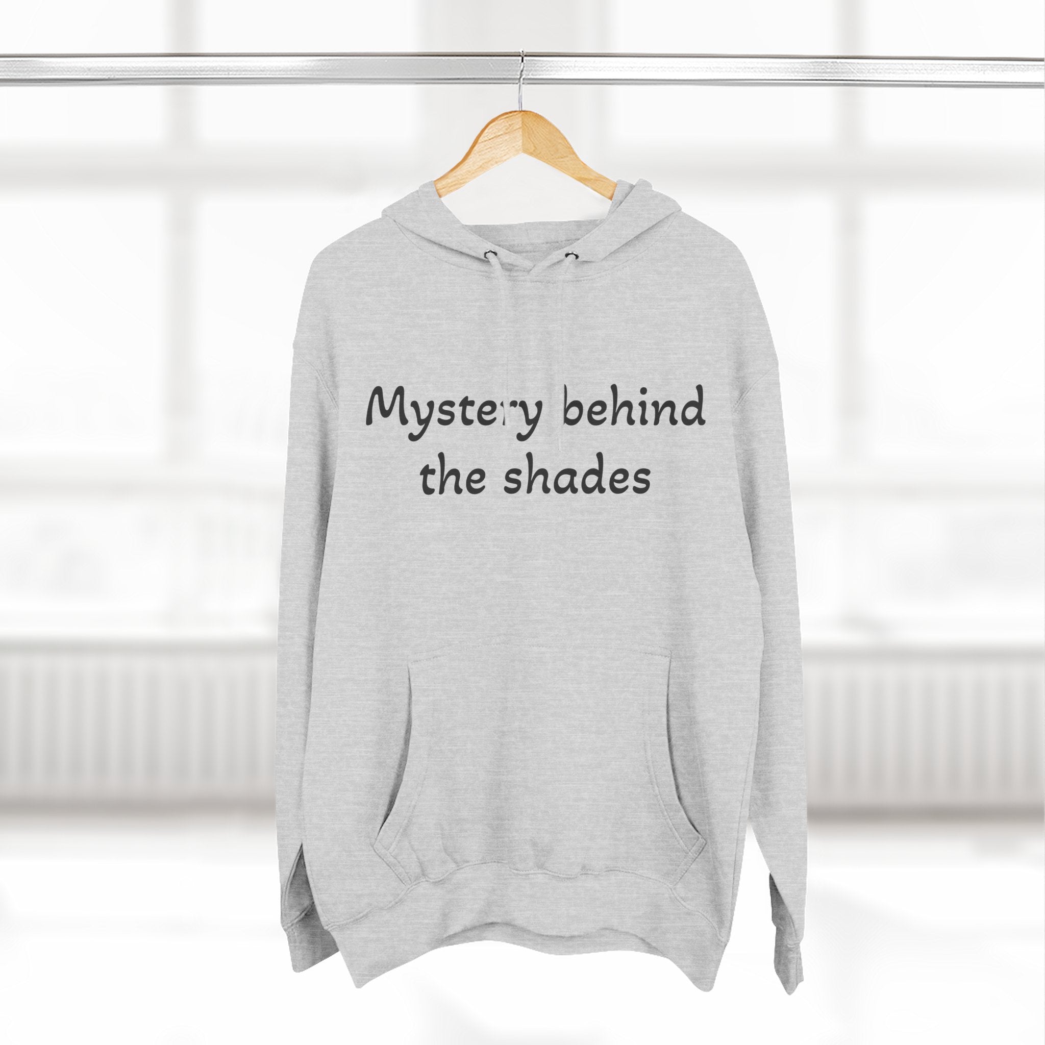 Mystery Behind the Shades Hoodie — Vintage Bearded Man Graphic Hoodie