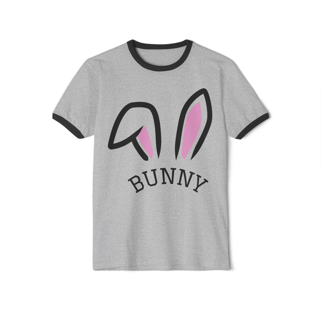 Bunny Ears Ringer T-Shirt — Cute Easter Bunny Tee